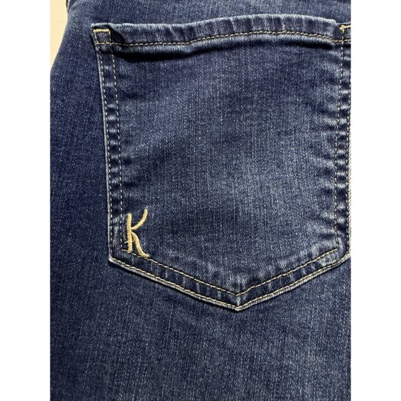 Kut From The Kloth Womens Denim Skinny Jeans With Frayed Hem Size 16 Blue Cotton - Picture 13 of 15